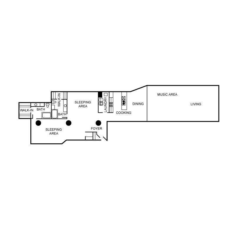 Floor plan layout diagram for c39